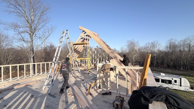 Site preparation and land clearing for new construction in Central New York