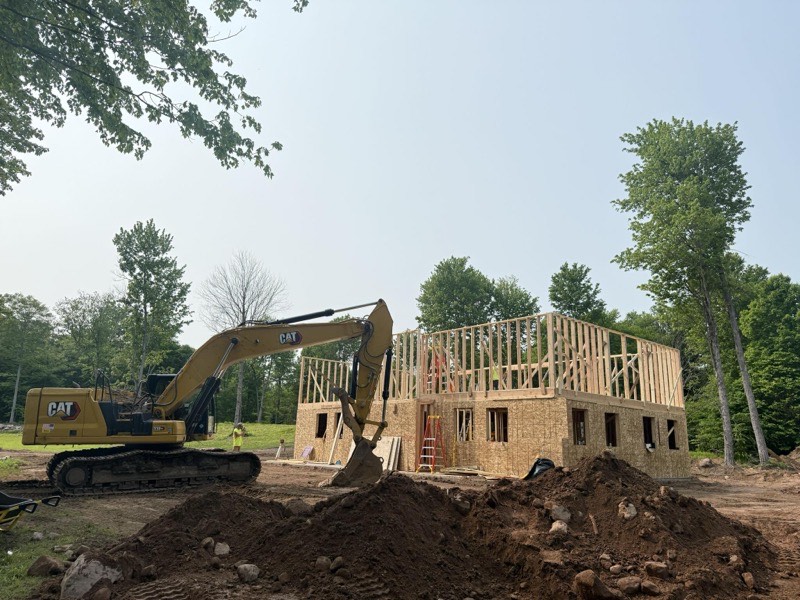 Grading contractor preparing commercial site in Onondaga County New York